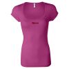 Women's Sheer Mini Rib Scoopneck Tee Thumbnail